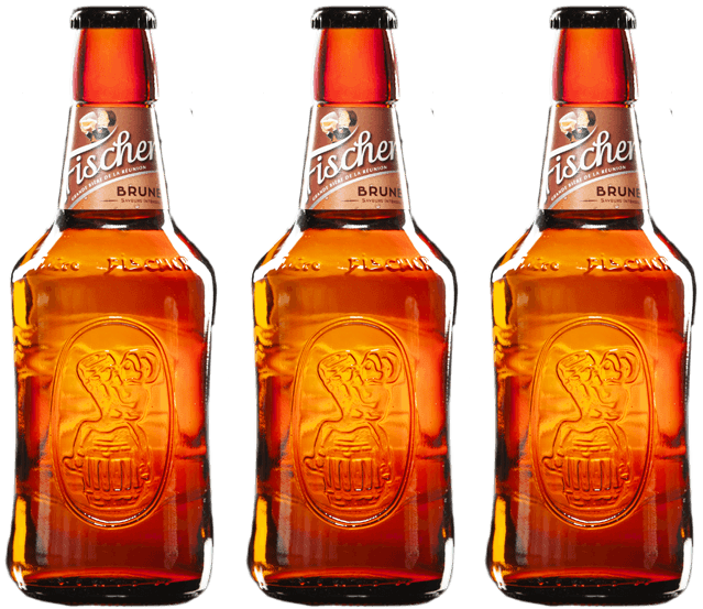 Fischer Réunion_Brune Bière Fischer Brune